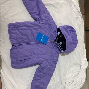 Columbia Kids' Purple Hooded Insulated Jacket